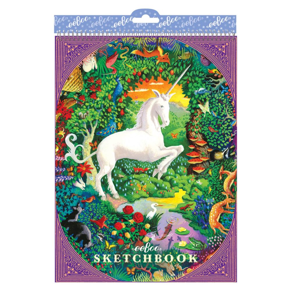 eeBoo Unicorn Collection 60-Page Sketchbook for All Ages