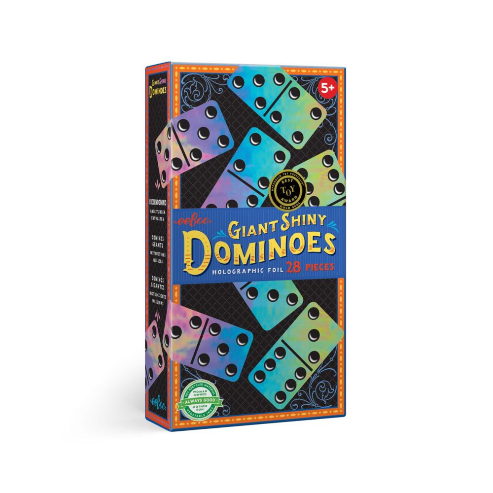 eeBoo Giant Shiny Holographic Foil Dominoes Set