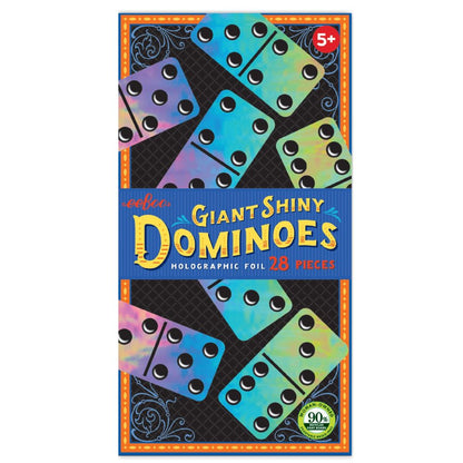 eeBoo Giant Shiny Holographic Foil Dominoes Set