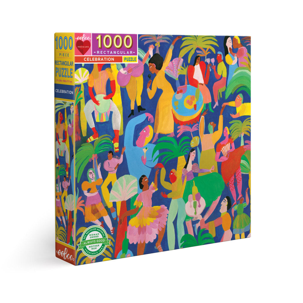 eeBoo Piece and Love Celebration 1000-Piece Jigsaw Puzzle