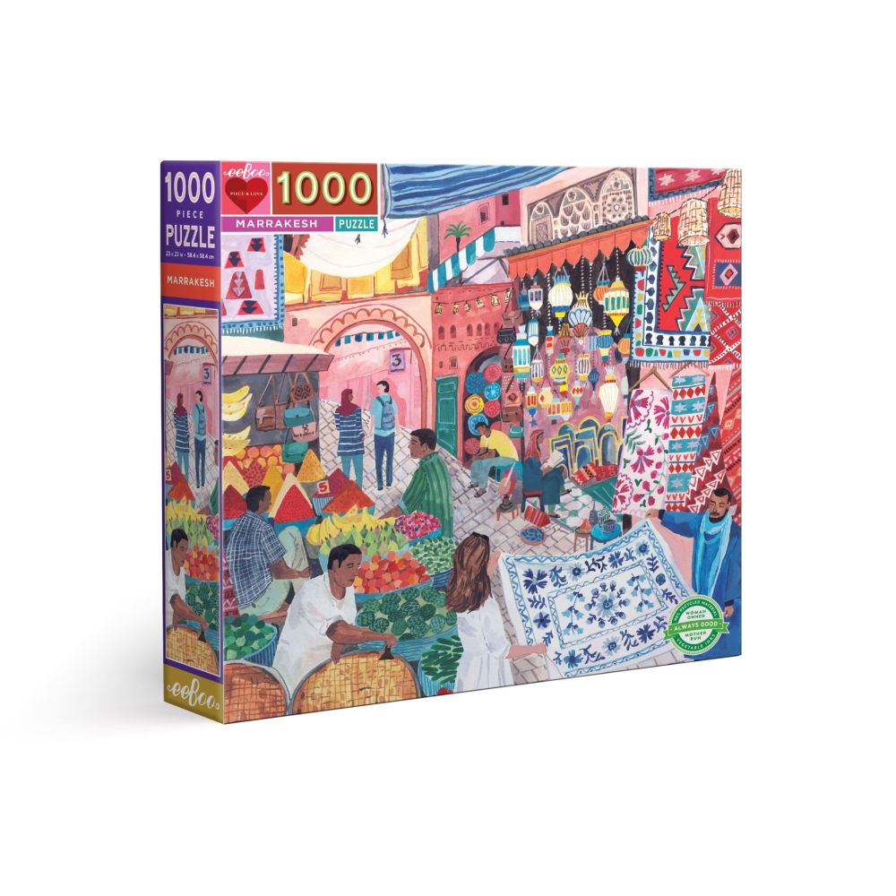 eeBoo Piece and Love Marrakesh Jigsaw Puzzle - 1000 pc