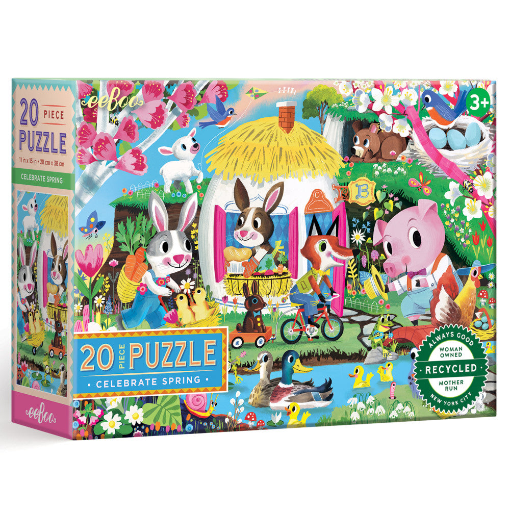 eeBoo Celebrate Spring Jigsaw Puzzle - 20 pc