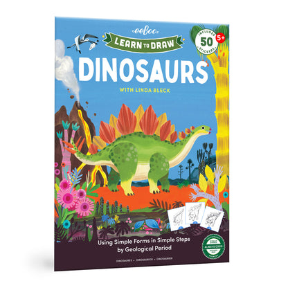 eeBoo Learn to Draw Dinosaurs Art Instruction Book