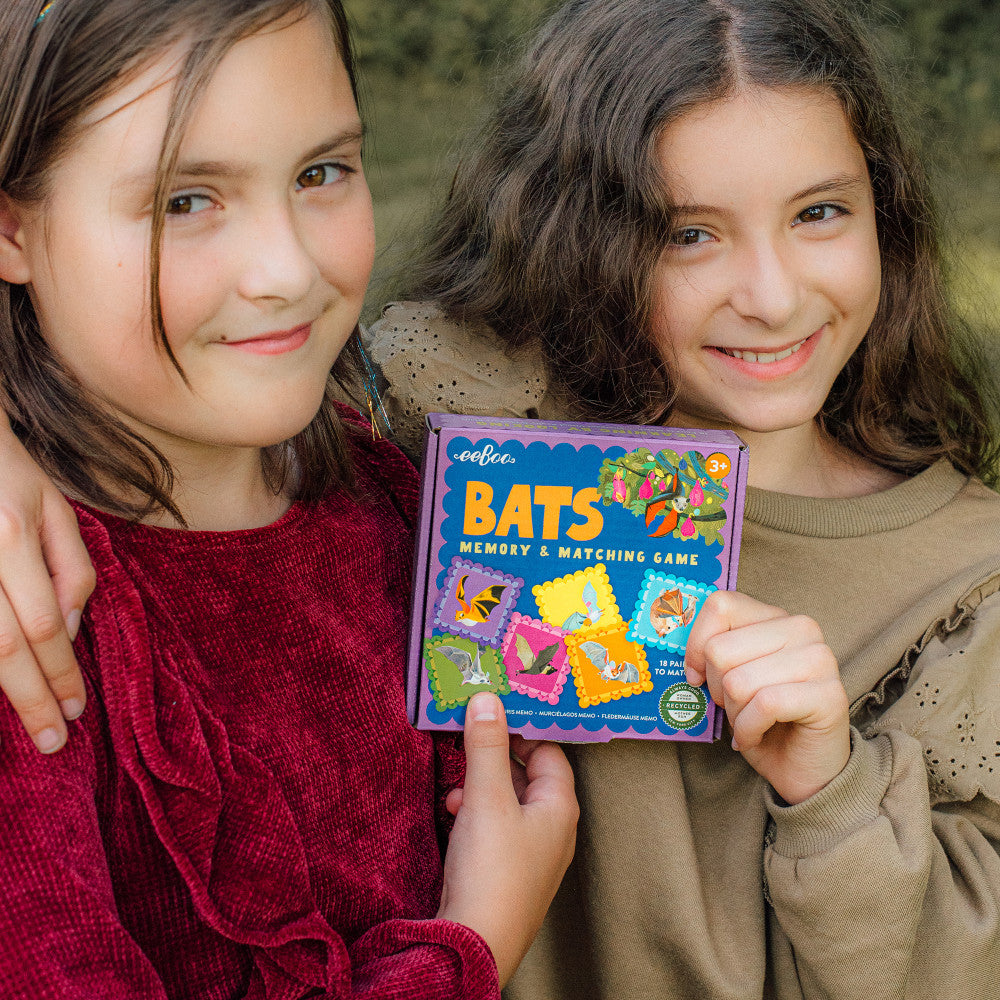 eeBoo: Bats Little Memory & Matching Game - Kids Ages 3+