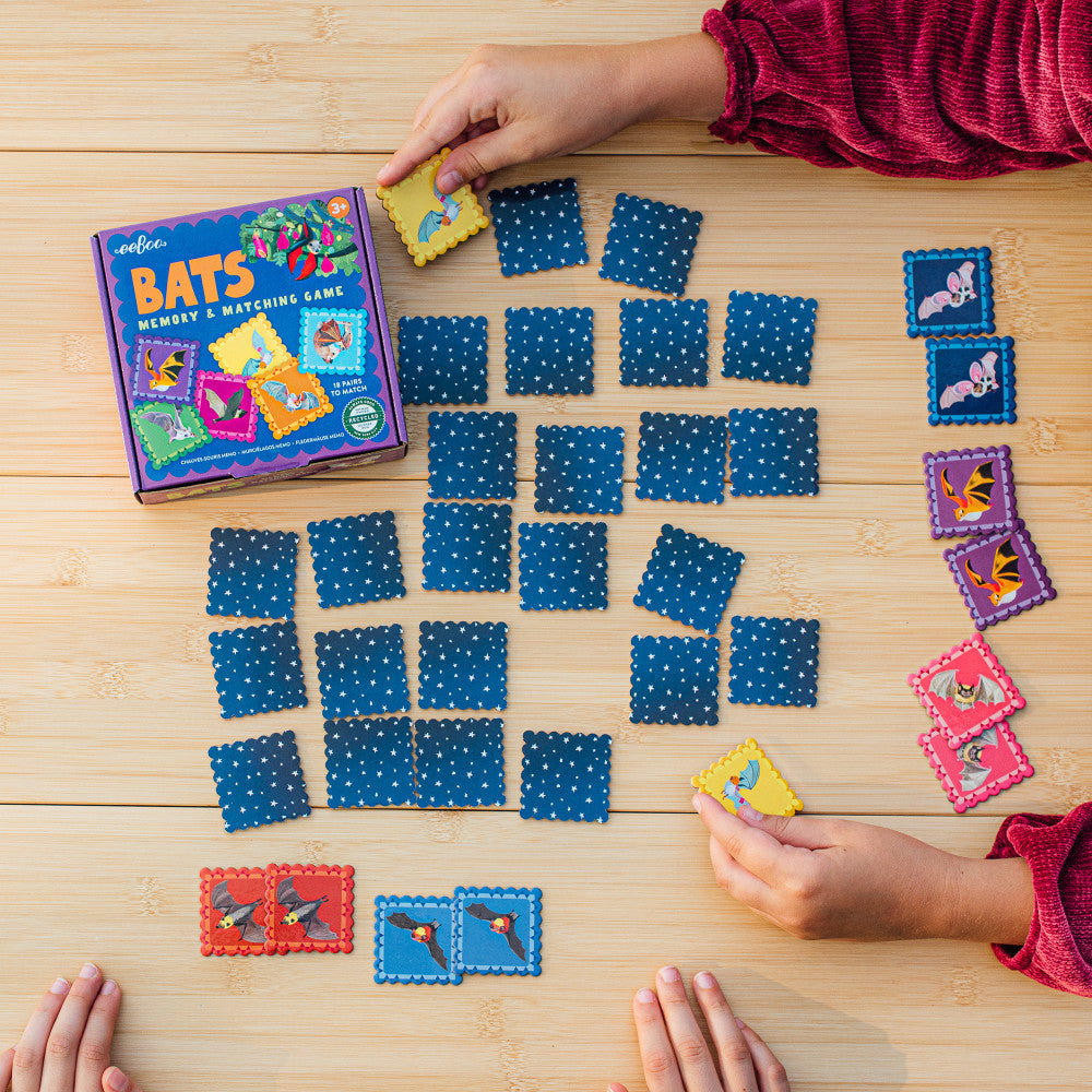 eeBoo: Bats Little Memory & Matching Game - Kids Ages 3+