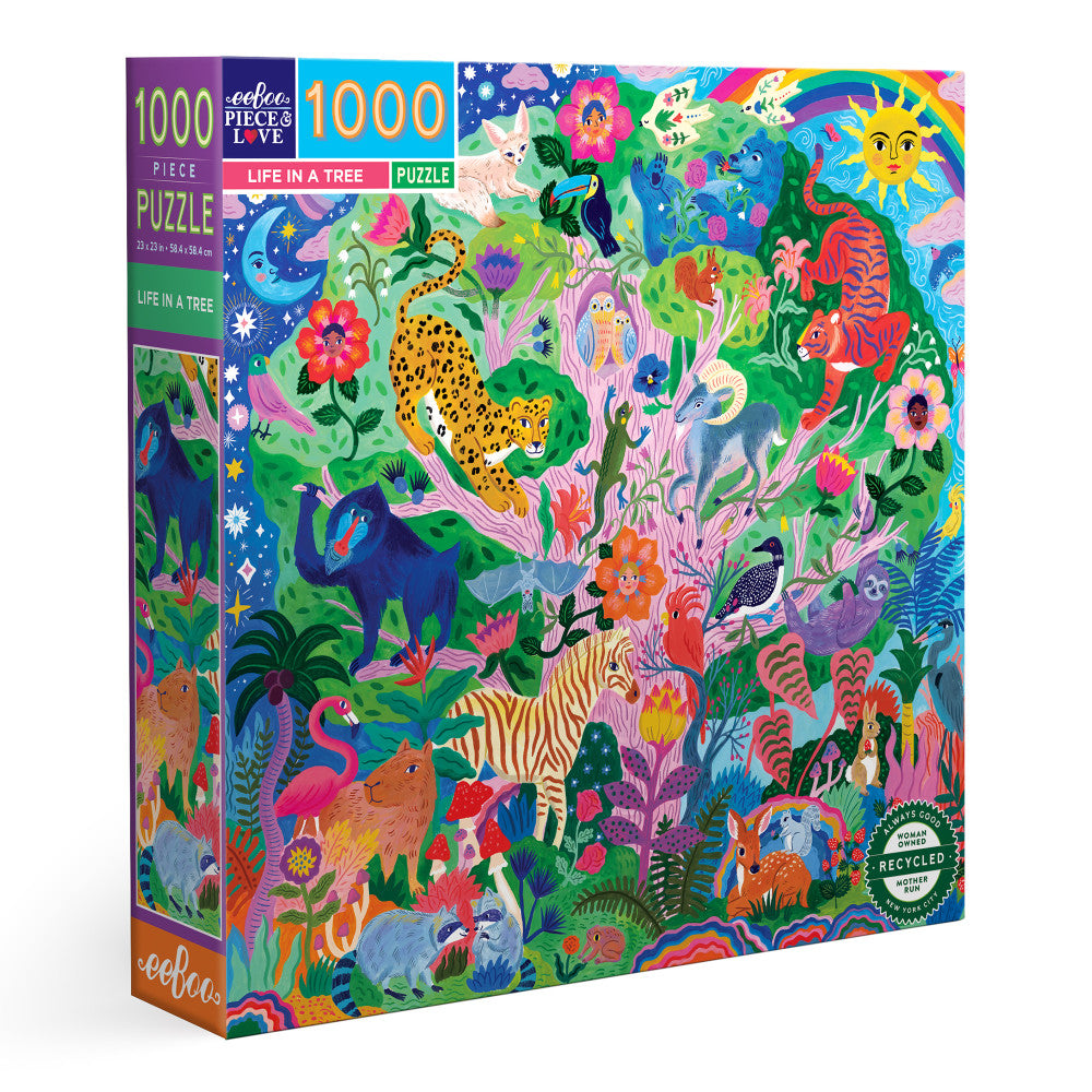 eeBoo Piece & Love Life in a Tree Jigsaw Puzzle - 1000 pc