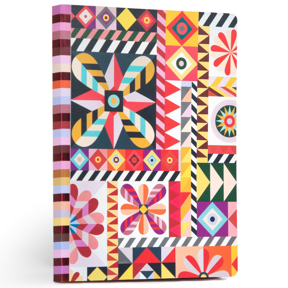 eeBoo Piece & Love: Sunshine Pinwheels Gilded Journal - Hardcover Adult Diary Book