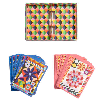 eeBoo Piece & Love: Sunshine Garden Playing Cards - Set of 2 Decks