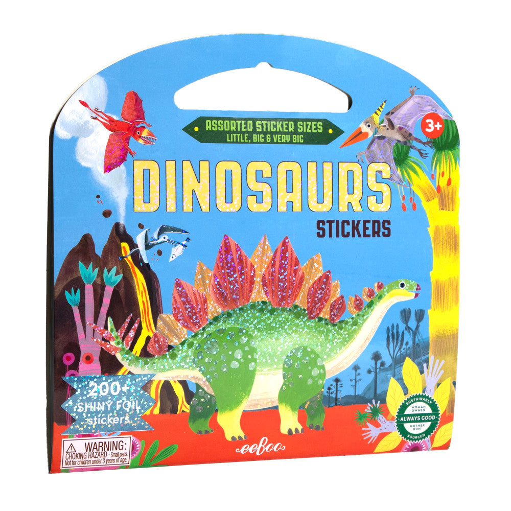 eeBoo Dinosaur Collection Shiny Sticker Activity Book