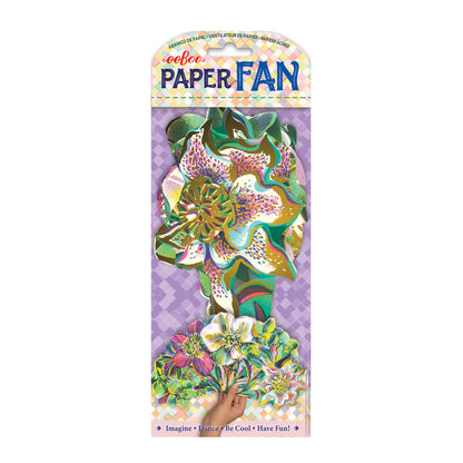 eeBoo Piece & Love Asta's Flower 15-Inch Decorative Paper Fan