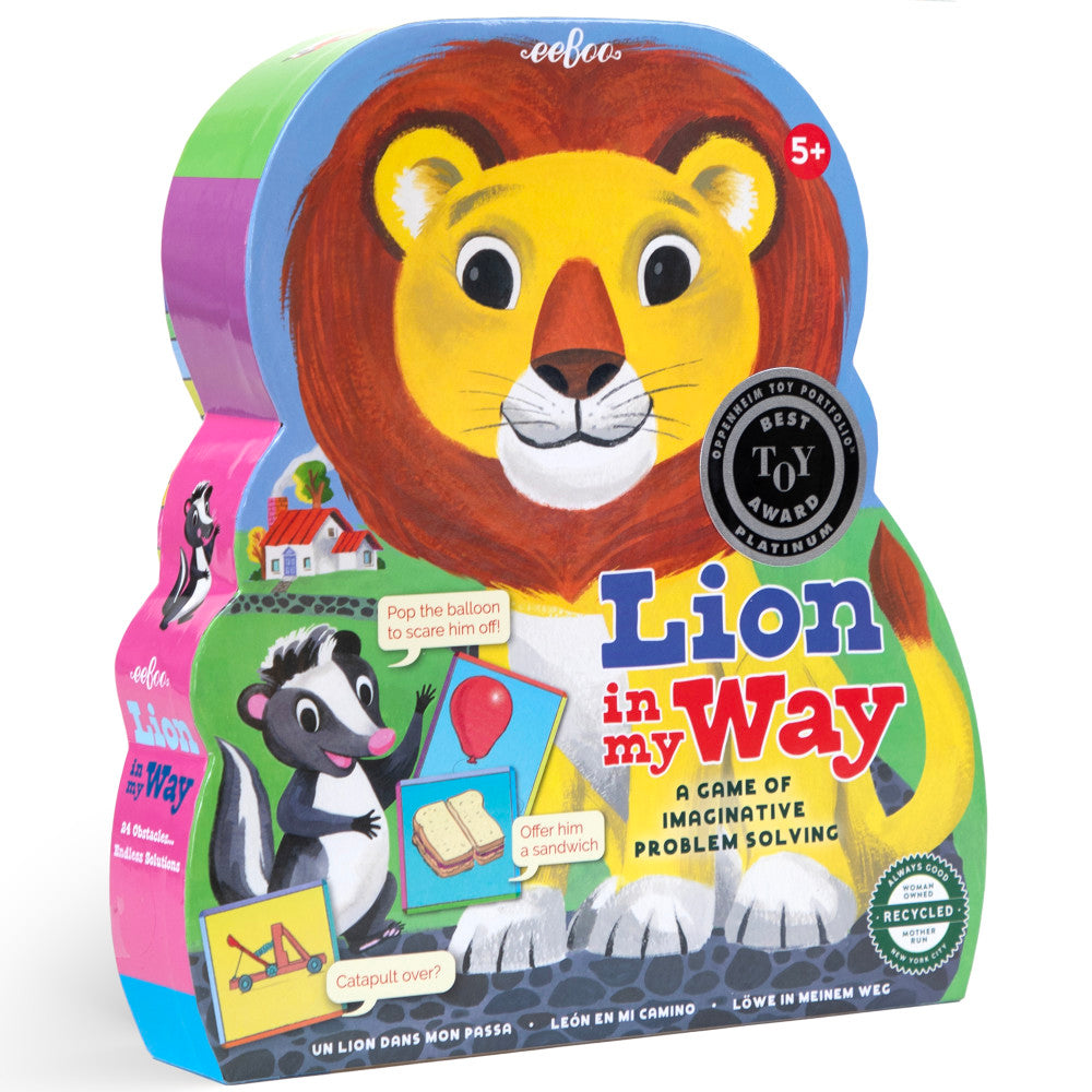 eeBoo: Lion in My Way Game - A Game Of Imaginative Problem Solving, Ages 5+