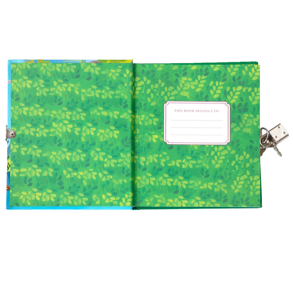 eeBoo: Foiled Locking Journal: Rainforest Animals - Kids Diary