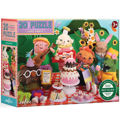 eeBoo: Cake Party - 20 Piece Puzzle - Kid Age 3+