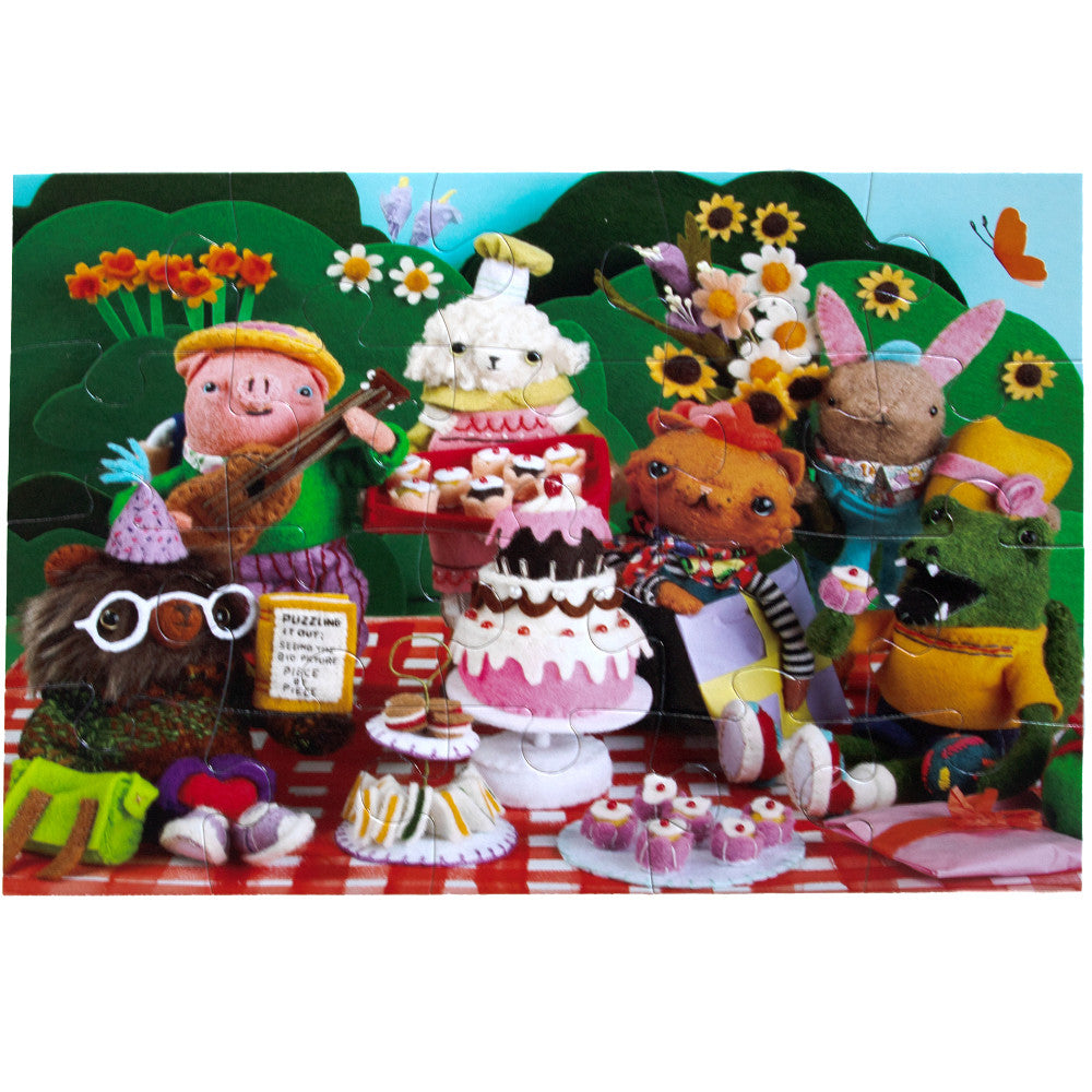 eeBoo: Cake Party - 20 Piece Puzzle - Kid Age 3+