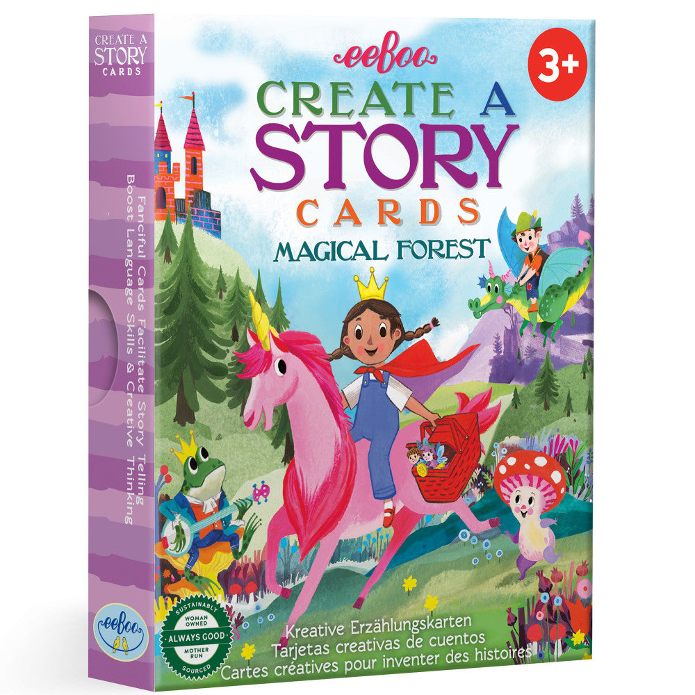 eeBoo: Create A Story Cards: Magical Forest - 36 Flash Cards