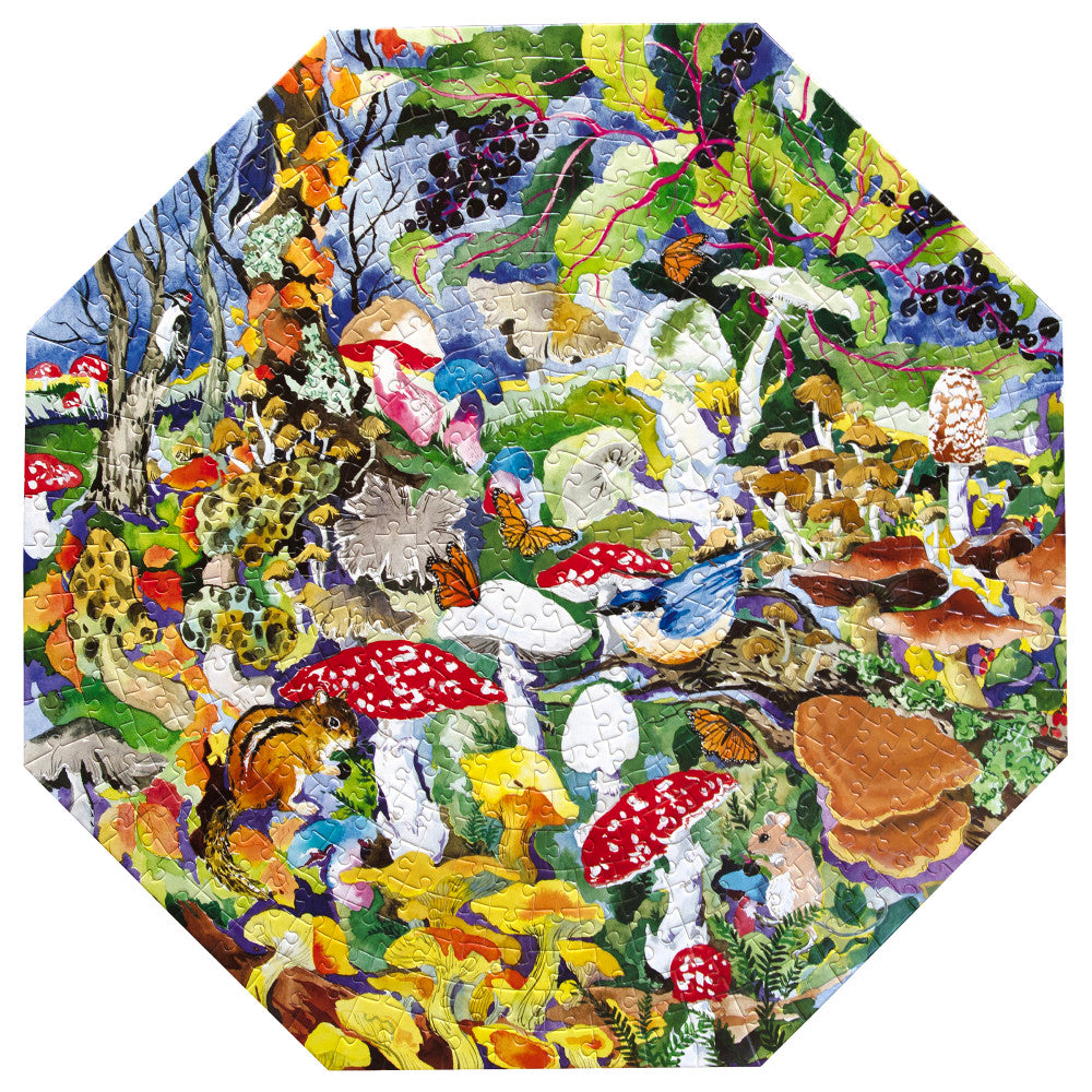 eeBoo Piece & Love: Poisonous Mushrooms - 500 Piece Puzzle