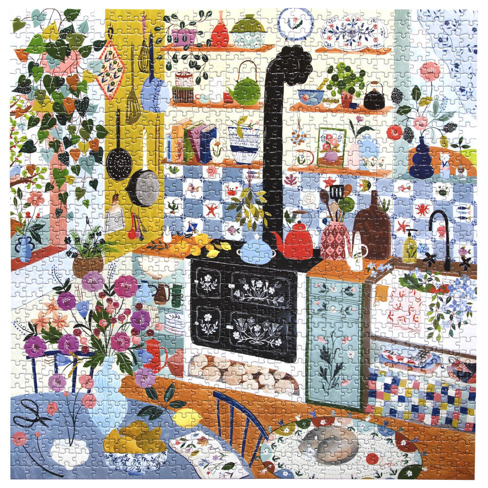 eeBoo Piece & Love: Morning Kitchen - 1000 Piece Puzzle