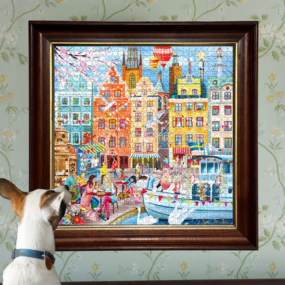 eeBoo Piece & Love: Stockholm - 1000 Piece Puzzle