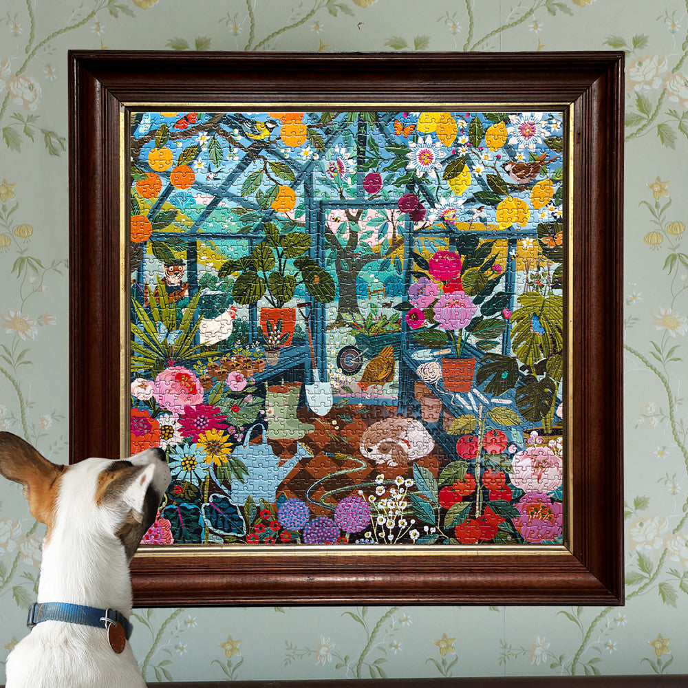 eeBoo Piece & Love: English Greenhouse - 1000 Piece Puzzle