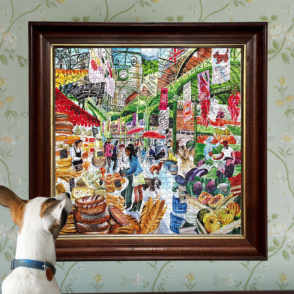 eeBoo Piece & Love: London Market - 1000 Piece Puzzle