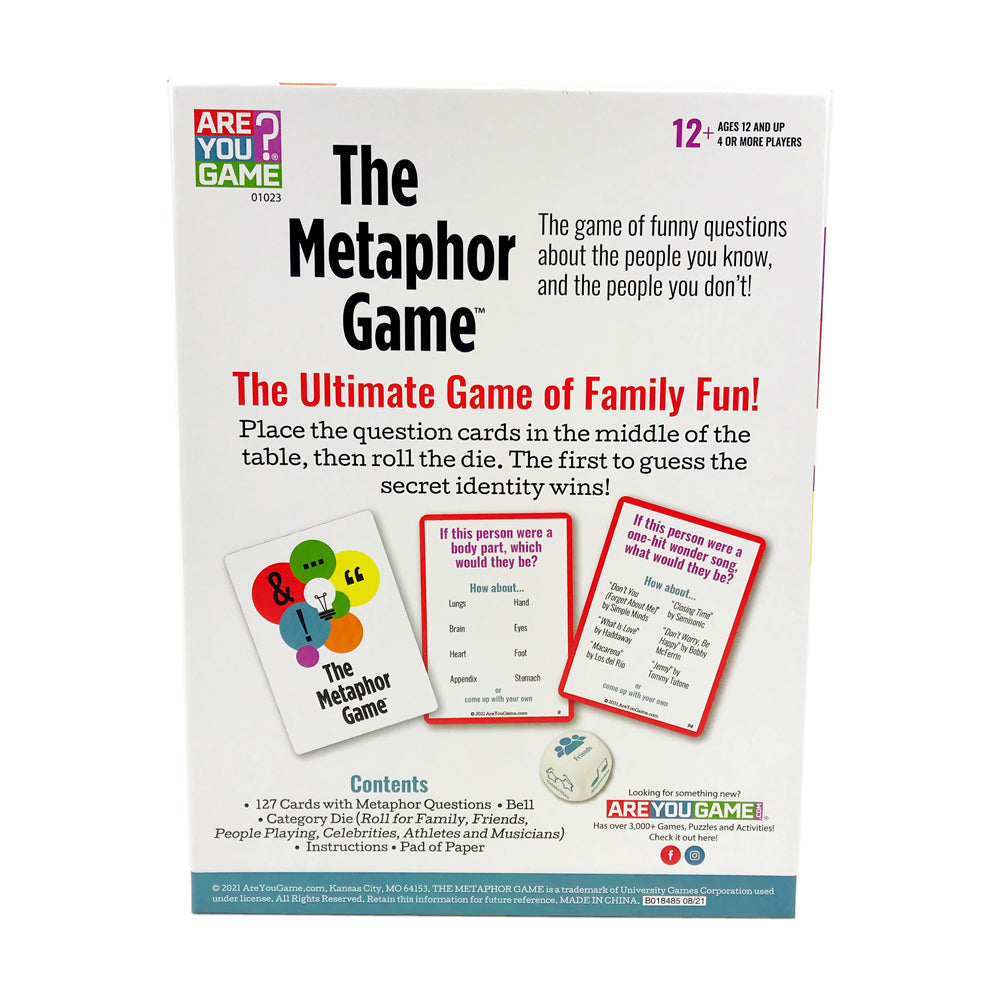 The Metaphor Game Creative Thinking Card Game