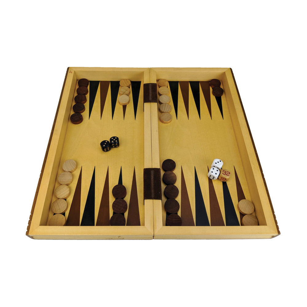 Classic Backgammon Book Edition Portable Board Game