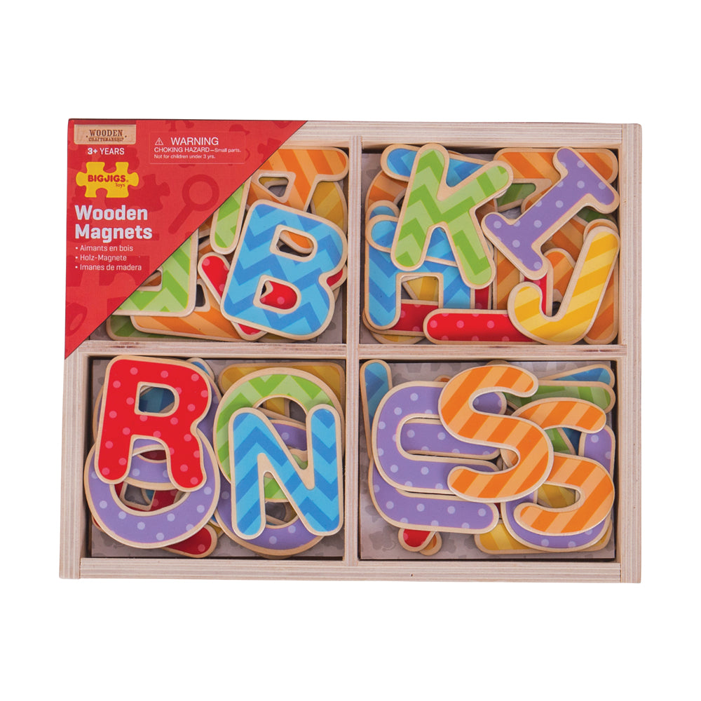 Bigjigs Toys Wooden Magnets - Uppercase Alphabet Set