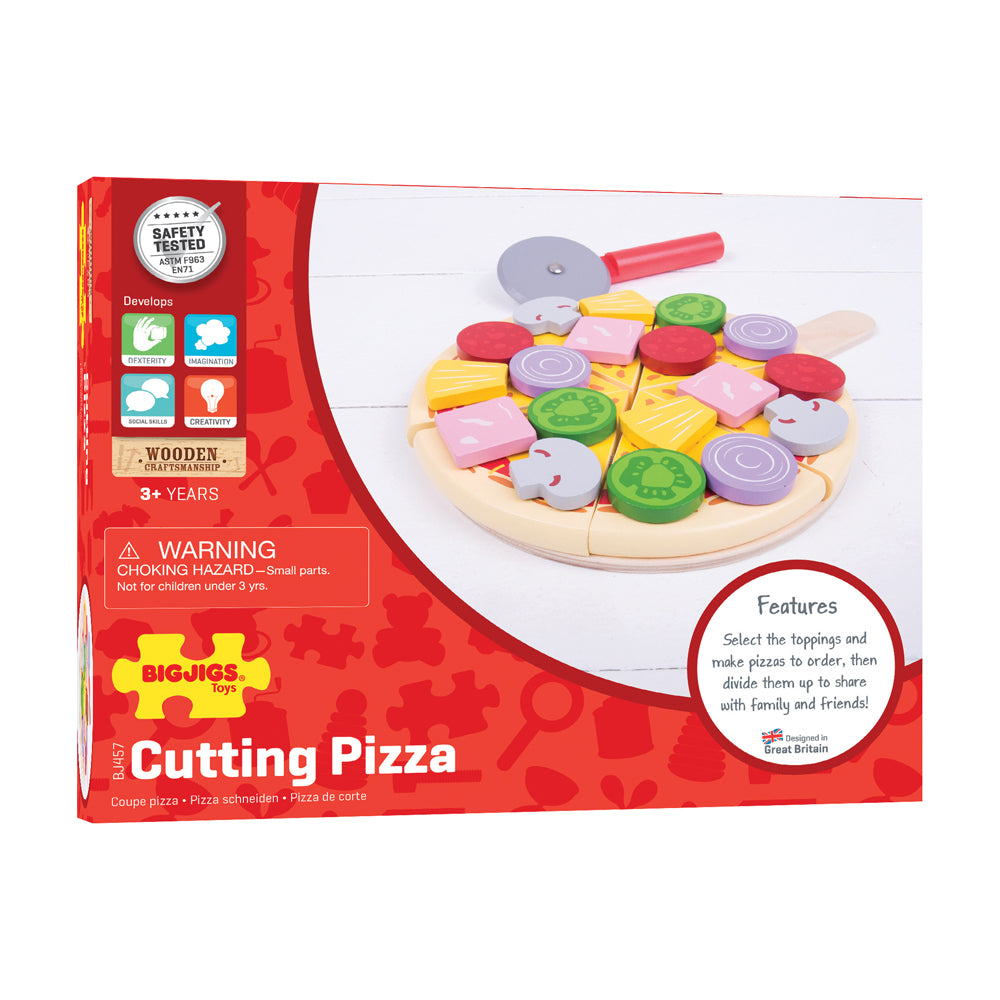 Bigjigs Wooden Cutting Pizza Play Set