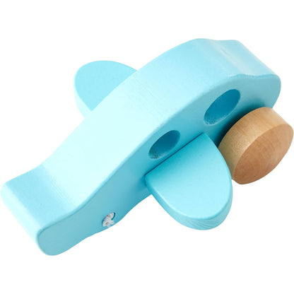 Hape: Little Plane - Blue - Wooden Toy Vehicle Airplane, Ages 10mo+