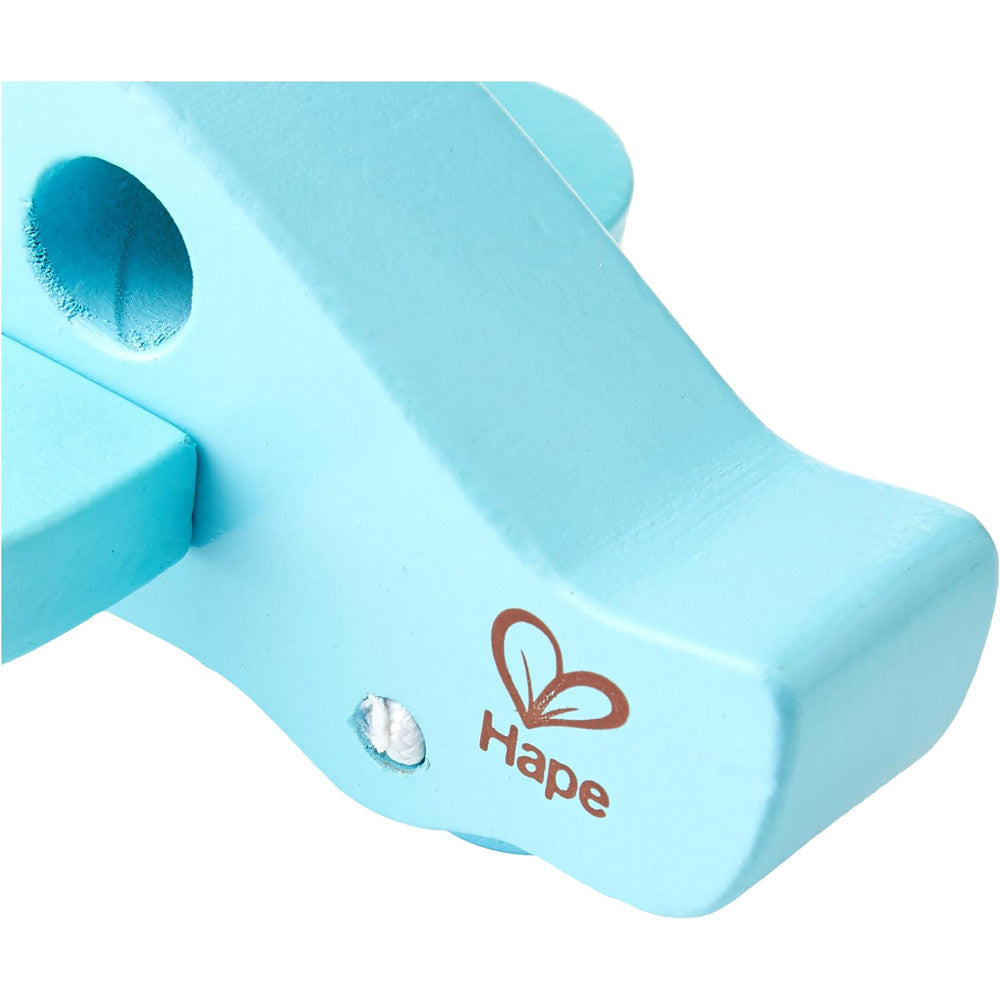 Hape: Little Plane - Blue - Wooden Toy Vehicle Airplane, Ages 10mo+