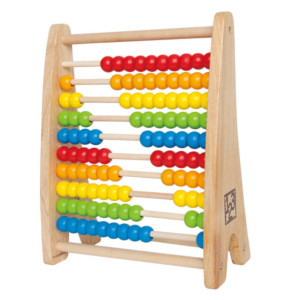 Hape: Rainbow Bead Abacus - Colorful Wooden Counting Toy