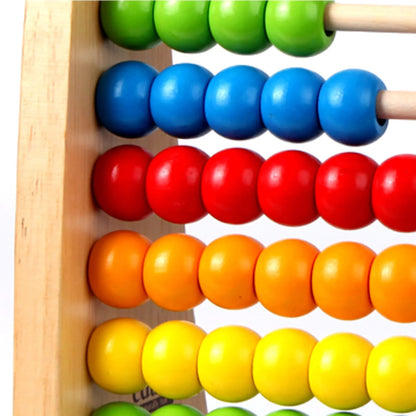 Hape: Rainbow Bead Abacus - Colorful Wooden Counting Toy