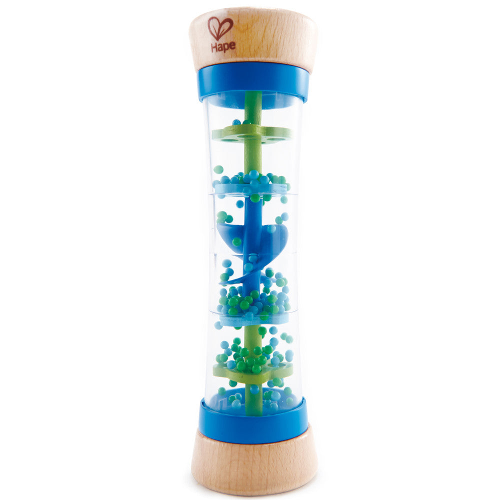 Hape: Beaded Raindrops - Blue- Wooden Soothing Sounds Toy