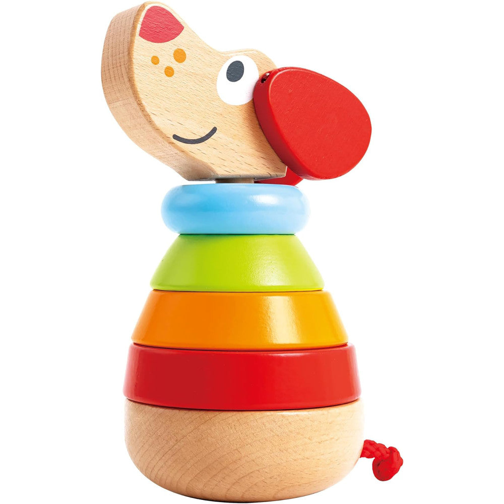 Hape: Pepe Sound Stacker - 6pc Wooden Puppy Toy