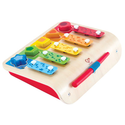 Hape: Shape Sorter Xylophone - Wooden Multifunctional Instrument Toy