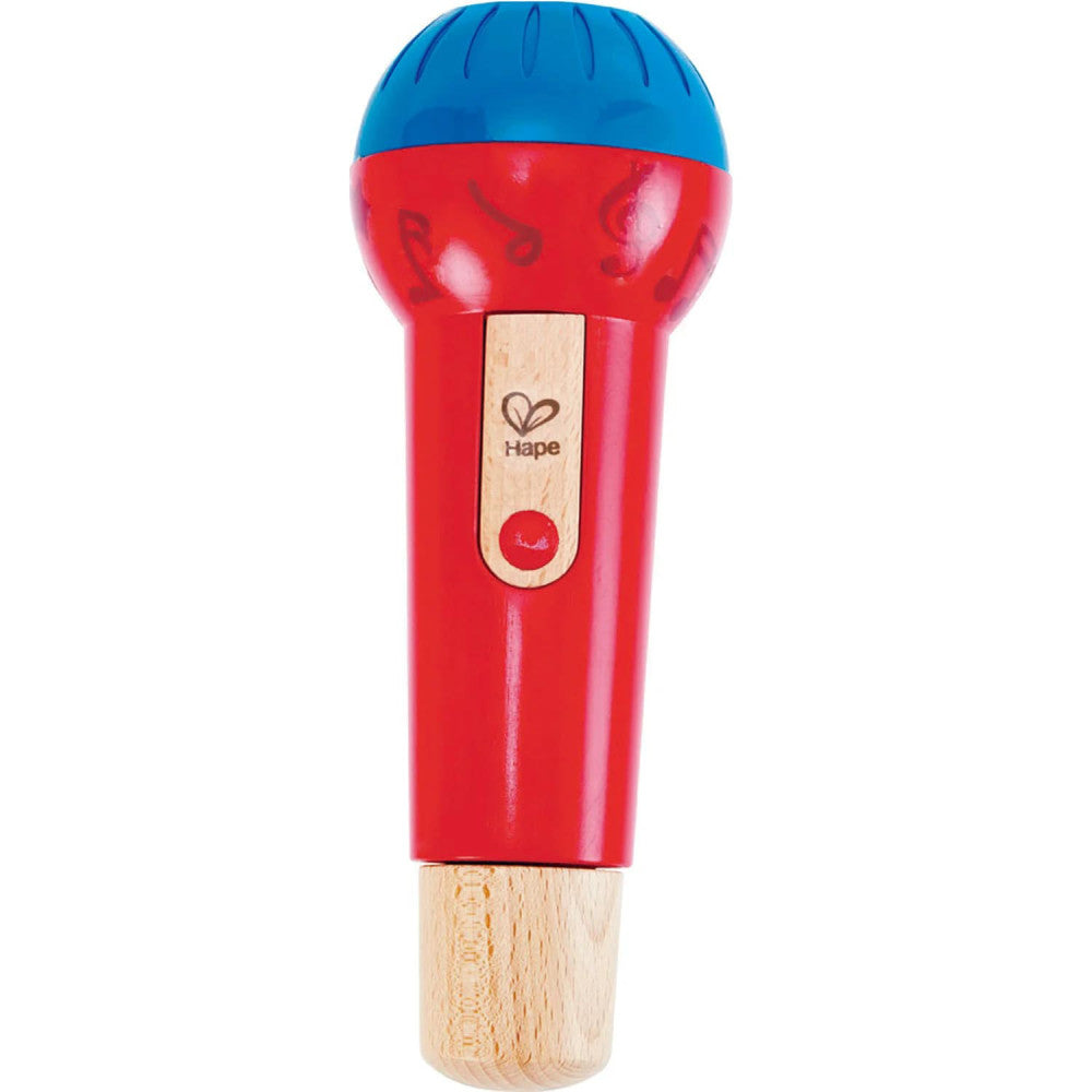 Hape: Mighty Echo Microphone - Red & Blue - Voice Amplifying & Singing Toy