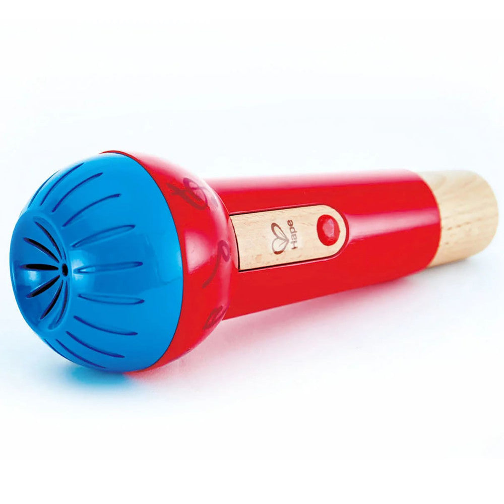 Hape: Mighty Echo Microphone - Red & Blue - Voice Amplifying & Singing Toy