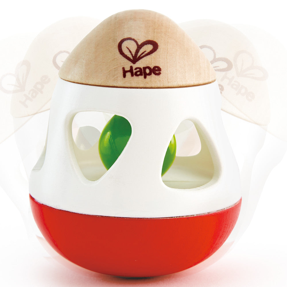 Hape: Bell Rattle - Red-White-Green, Age 0mo+