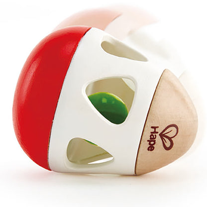 Hape: Bell Rattle - Red-White-Green, Age 0mo+