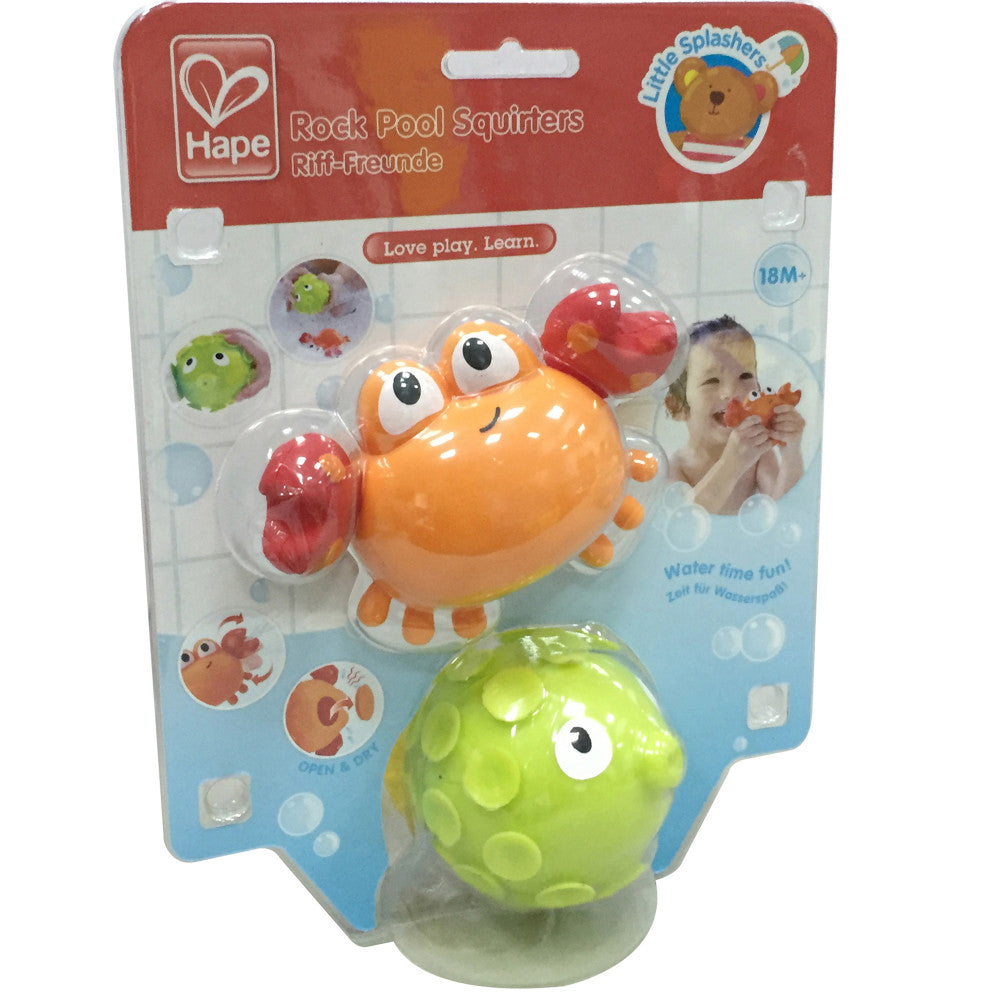 Hape: Rock Pool Squirters - 2pc Bath Toy Set, Ages 18mo+