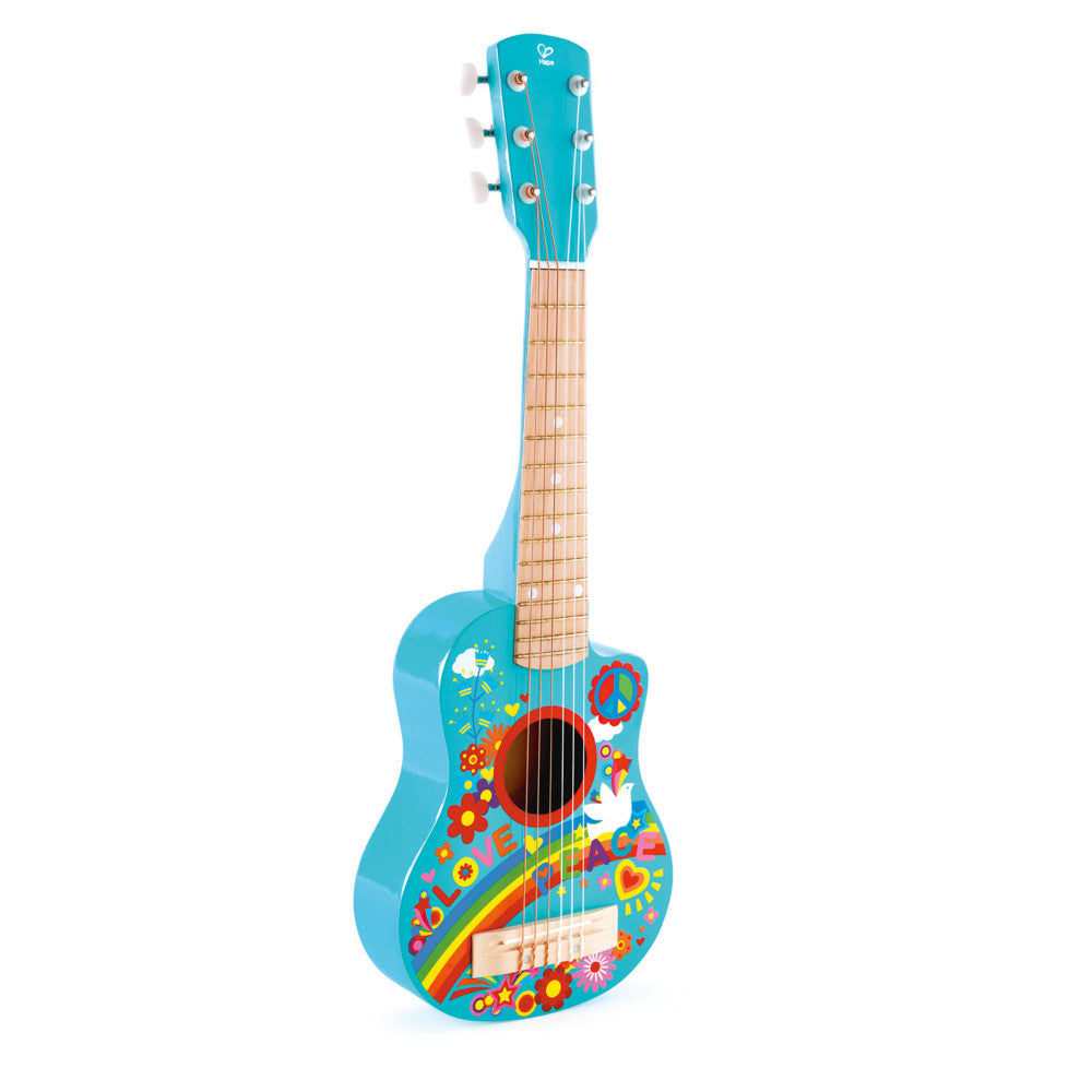 HaPe Flower Power First Musical Guitar Turquoise for Ages 3+