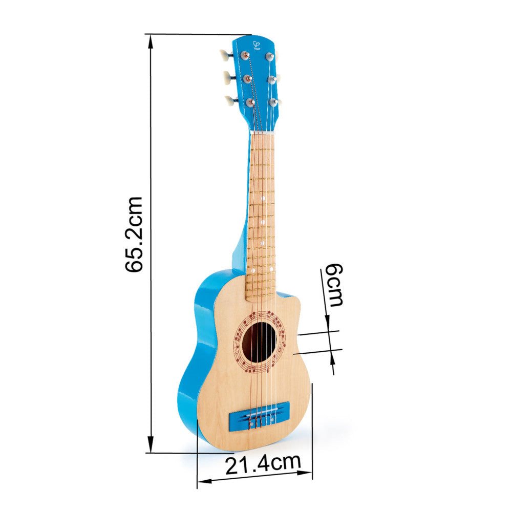 Hape Vibrant Blue First Musical Guitar for Kids