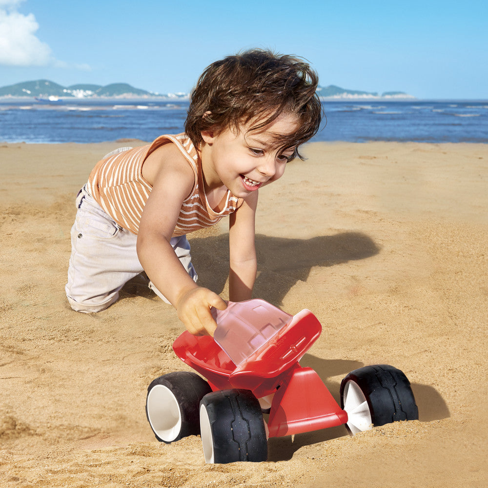 Hape: Dune Buggy - Red  - 4 Wheeled Toy Vehicle, Sand & Beach Toy