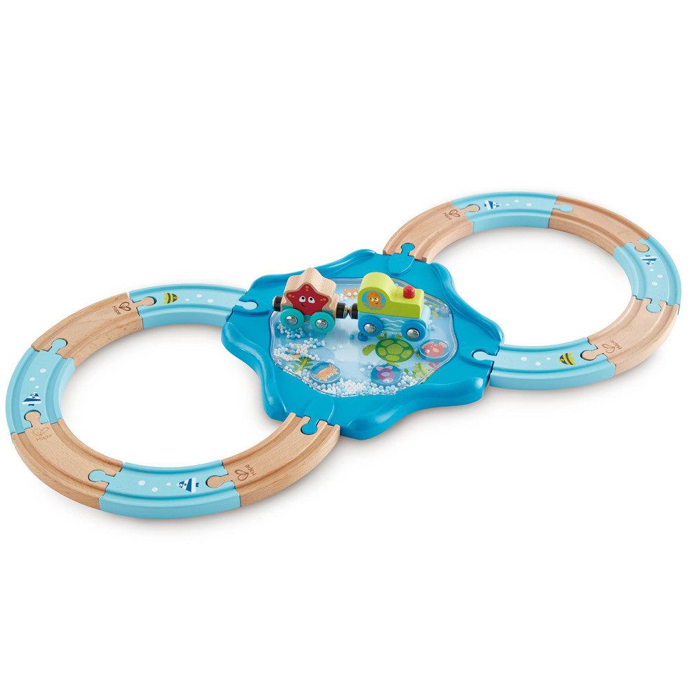 Hape: Undersea Figure 8 - Wooden Train Track Playset