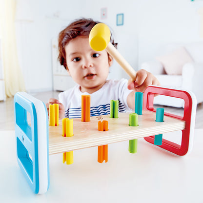 Hape: Rainbow Pounder - Wooden Hammering Bench Toy