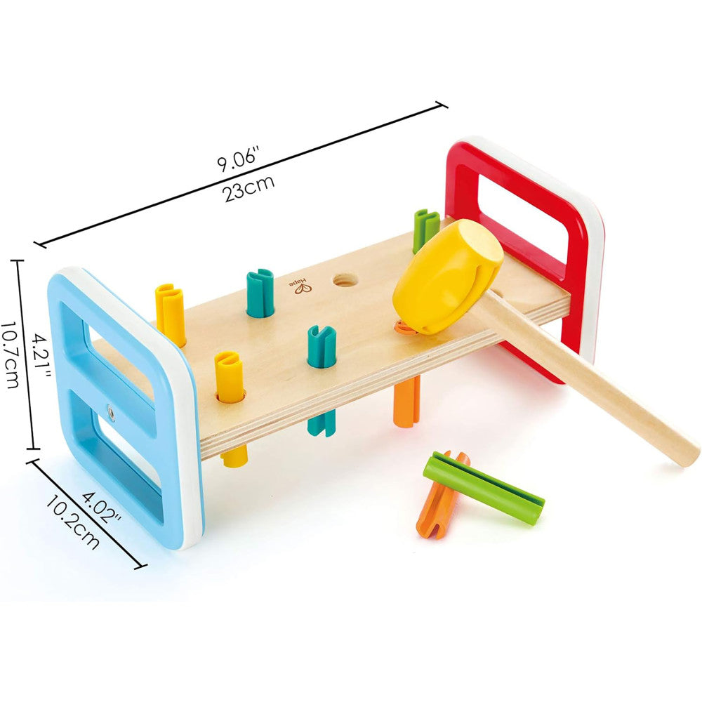 Hape: Rainbow Pounder - Wooden Hammering Bench Toy