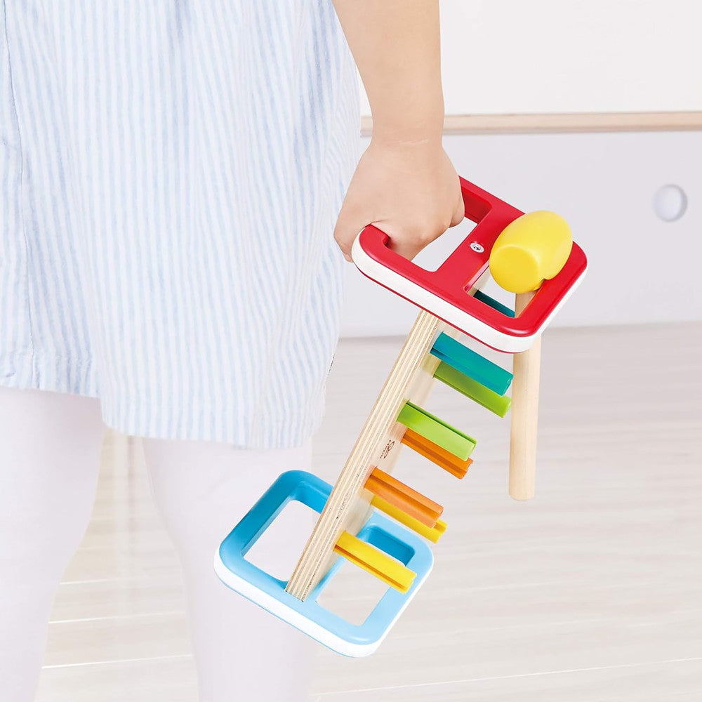 Hape: Rainbow Pounder - Wooden Hammering Bench Toy