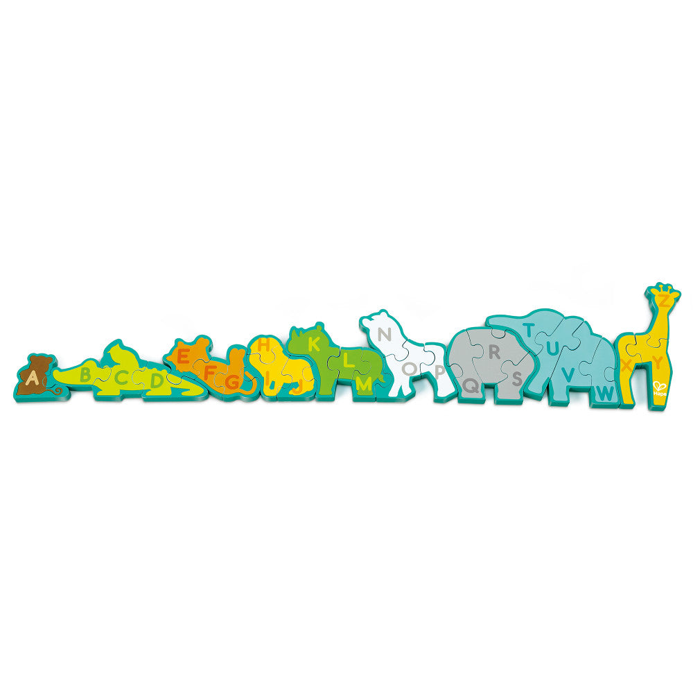 Hape: Alphabet & Animal Parade Puzzle - 26pc, Wooden Toy