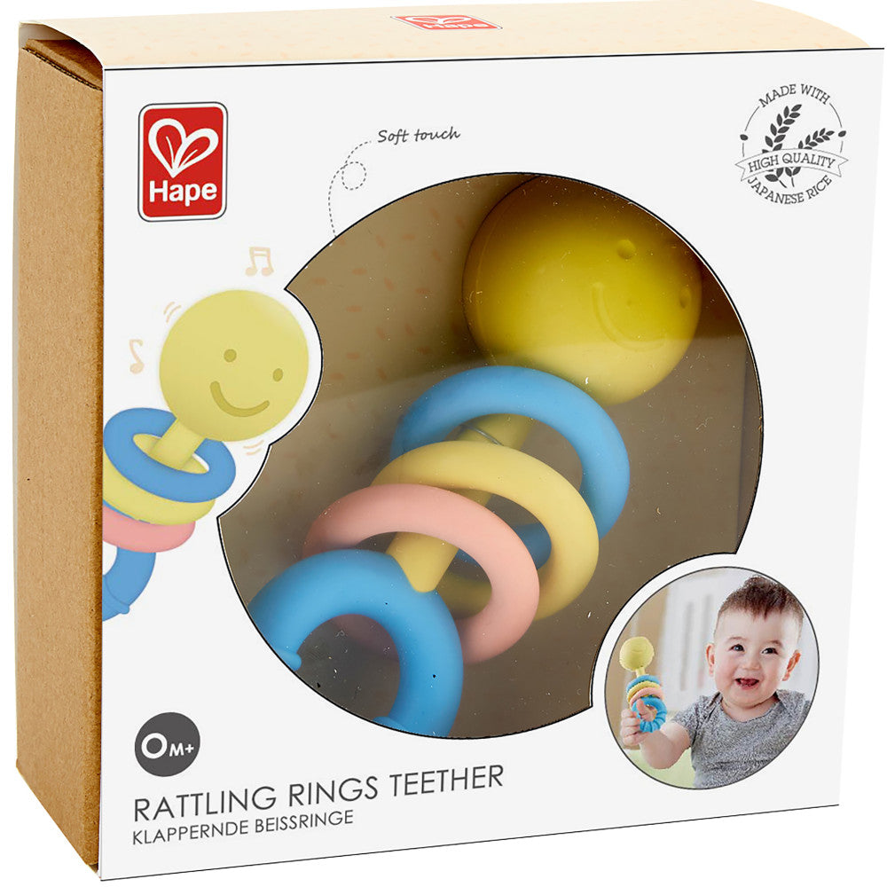 Hape: Rattling Rings Teether - Age 0mo+