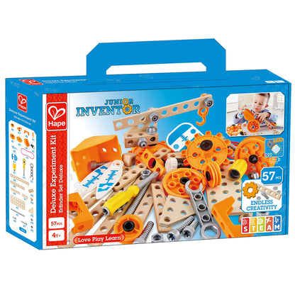 Hape: Junior Inventor: Deluxe Experiment Kit  - 57pc